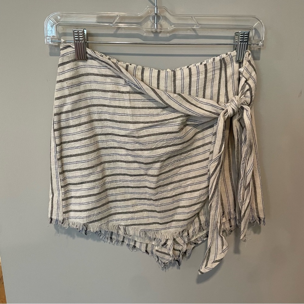 American Threads Native Daughters Wrap Tie Skort Size M